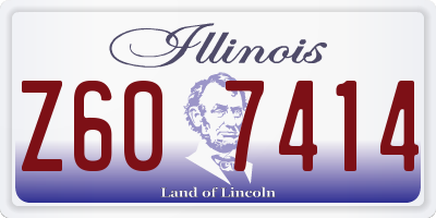 IL license plate Z607414