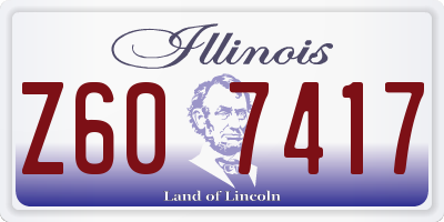 IL license plate Z607417