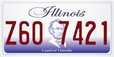 IL license plate Z607421