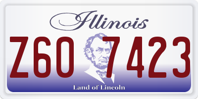 IL license plate Z607423