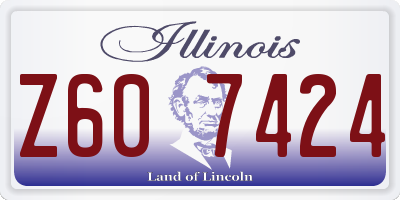 IL license plate Z607424