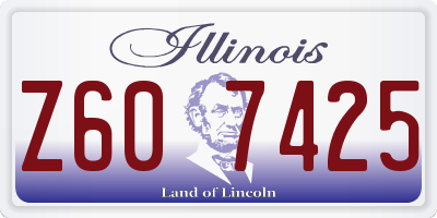 IL license plate Z607425