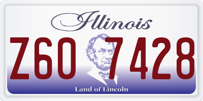 IL license plate Z607428