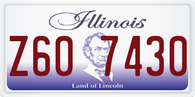 IL license plate Z607430