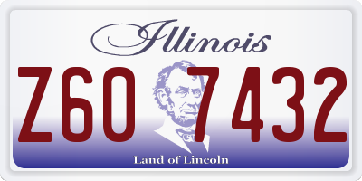 IL license plate Z607432