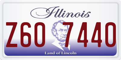 IL license plate Z607440