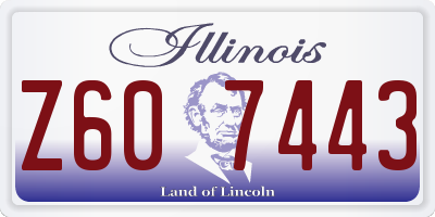 IL license plate Z607443