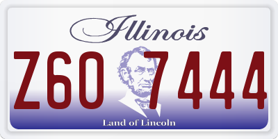 IL license plate Z607444