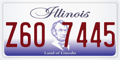 IL license plate Z607445