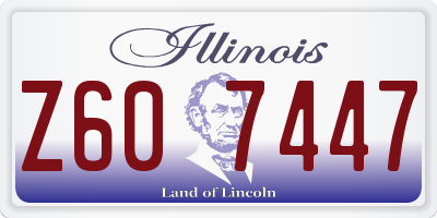 IL license plate Z607447