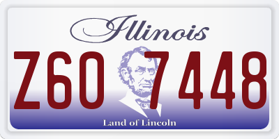 IL license plate Z607448