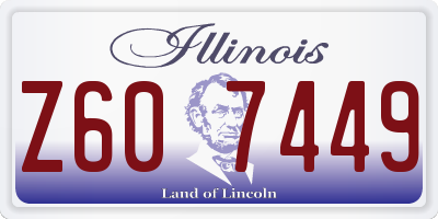 IL license plate Z607449