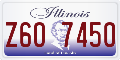 IL license plate Z607450