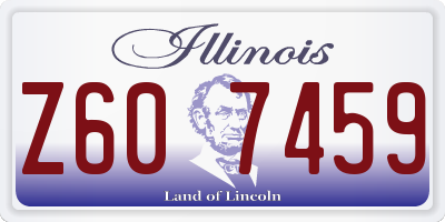 IL license plate Z607459