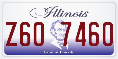 IL license plate Z607460