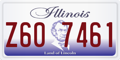 IL license plate Z607461
