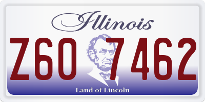 IL license plate Z607462