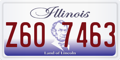 IL license plate Z607463