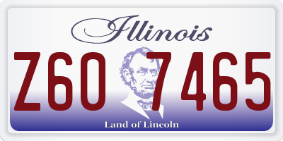 IL license plate Z607465