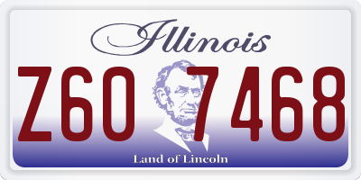 IL license plate Z607468