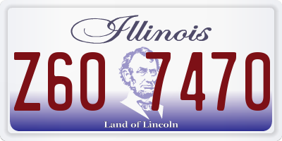 IL license plate Z607470