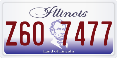 IL license plate Z607477