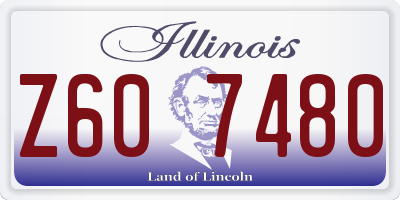 IL license plate Z607480