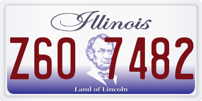 IL license plate Z607482