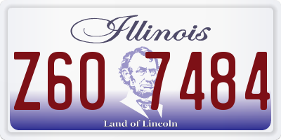 IL license plate Z607484