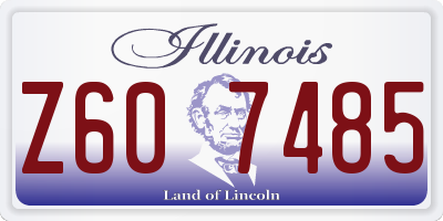 IL license plate Z607485