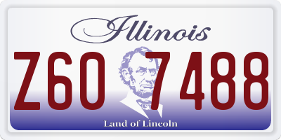 IL license plate Z607488