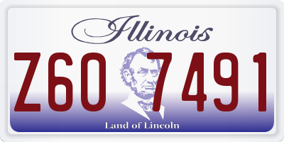 IL license plate Z607491