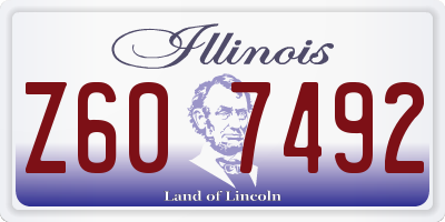 IL license plate Z607492
