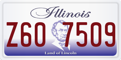 IL license plate Z607509