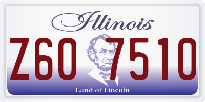 IL license plate Z607510