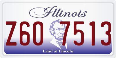 IL license plate Z607513