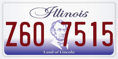 IL license plate Z607515