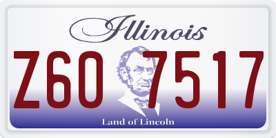 IL license plate Z607517