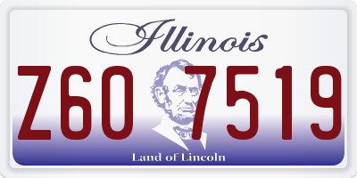 IL license plate Z607519