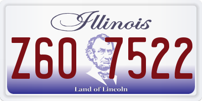 IL license plate Z607522
