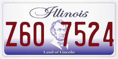 IL license plate Z607524