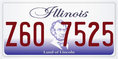 IL license plate Z607525