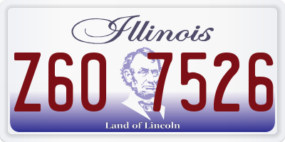 IL license plate Z607526