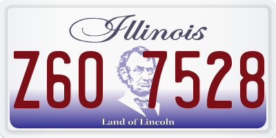 IL license plate Z607528