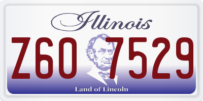 IL license plate Z607529