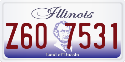 IL license plate Z607531