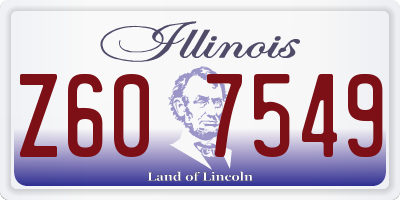 IL license plate Z607549