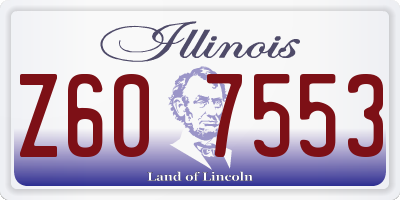 IL license plate Z607553