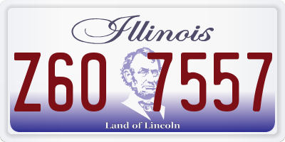 IL license plate Z607557