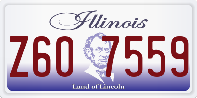 IL license plate Z607559